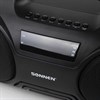 Колонка портативная SONNEN B332, 16 Вт, Bluetooth, FM-тюнер, microSD, MP3-плеер, черная, 513480 - фото 2681402
