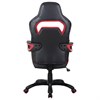 Кресло компьютерное BRABIX "Nitro GM-001", ткань, экокожа, черное, вставки красные, 531816 - фото 2681429