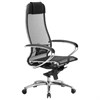 Кресло офисное МЕТТА "SAMURAI" S-1.04, сверхпрочная ткань-сетка, черное - фото 2681483