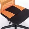 Кресло компактное BRABIX "Smart MG-313", без подлокотников, комбинированное, черное/оранжевое, 531844 - фото 2681528