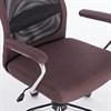 Кресло офисное BRABIX "Flight EX-540", хром, ткань, сетка, коричневое, 531849 - фото 2681583