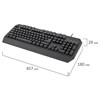 Клавиатура проводная SONNEN KB-7700, USB, 104 клавиши + 10 программируемых клавиш, RGB, черная, 513512 - фото 2681733