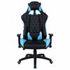 Кресло компьютерное BRABIX "GT Master GM-110", две подушки, экокожа, черное/голубое, 531928 - фото 2681854