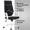 Кресло офисное BRABIX PREMIUM "Prime EX-515", пластик белый, ткань, черное, 531812 - фото 2681910