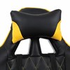 Кресло компьютерное BRABIX "GT Master GM-110", две подушки, экокожа, черное/желтое, 531927 - фото 2682013
