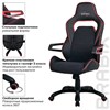 Кресло компьютерное BRABIX "Nitro GM-001", ткань, экокожа, черное, вставки красные, 531816 - фото 2682048