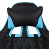 Кресло компьютерное BRABIX "GT Master GM-110", две подушки, экокожа, черное/голубое, 531928 - фото 2682135