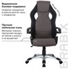 Кресло компьютерное BRABIX "Techno GM-002", ткань, черное/серое, вставки белые, 531815 - фото 2682166