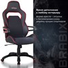 Кресло компьютерное BRABIX "Nitro GM-001", ткань, экокожа, черное, вставки красные, 531816 - фото 2682270