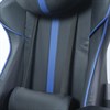 Кресло компьютерное BRABIX "GT Carbon GM-120", две подушки, экокожа, черное/синее, 531930 - фото 2682281