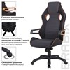 Кресло компьютерное BRABIX "Techno Pro GM-003", ткань, черное/серое, вставки оранжевые, 531813 - фото 2682332