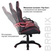 Кресло компьютерное BRABIX "Nitro GM-001", ткань, экокожа, черное, вставки красные, 531816 - фото 2682337