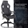 Кресло компьютерное BRABIX "Techno Pro GM-003", экокожа, черное/серое, вставки серые, 531814 - фото 2682386