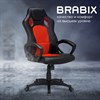 Кресло компьютерное BRABIX "Rider EX-544", экокожа черная/ткань красная, 531583 - фото 2682402