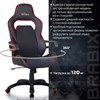 Кресло компьютерное BRABIX "Nitro GM-001", ткань, экокожа, черное, вставки красные, 531816 - фото 2682452