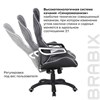 Кресло компьютерное BRABIX "Techno Pro GM-003", экокожа, черное/серое, вставки серые, 531814 - фото 2682485