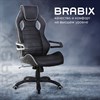 Кресло компьютерное BRABIX "Techno Pro GM-003", экокожа, черное/серое, вставки серые, 531814 - фото 2682648