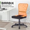 Кресло компактное BRABIX "Smart MG-313", без подлокотников, комбинированное, черное/оранжевое, 531844 - фото 2682741