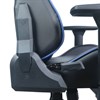Кресло компьютерное BRABIX "GT Carbon GM-120", две подушки, экокожа, черное/синее, 531930 - фото 2682801