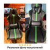 Кресло компьютерное BRABIX "GT Carbon GM-120", две подушки, экокожа, черное/зеленое, 531929 - фото 2682960