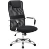 Кресло офисное BRABIX "Fit EX-514", с подголовником, хром, черное, 531949 - фото 2682985