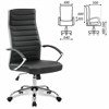 Кресло офисное BRABIX "Style EX-528", экокожа, хром, черное, 531947 - фото 2682989
