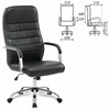 Кресло офисное BRABIX "Stark EX-547", экокожа, хром, черное, 531948 - фото 2682999