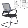 Кресло для приемных и переговорных BRABIX "Fly CF-100", серое/черное, 532089 - фото 2683098