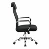 Кресло офисное BRABIX "Fit EX-514", с подголовником, хром, черное, 531949 - фото 2683127