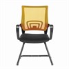Кресло для приемных и переговорных BRABIX "Fly CF-100", оранжевое/черное, 532088 - фото 2683280