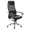 Кресло офисное BRABIX PREMIUM "Stalker EX-609 PRO", хром, мультиблок, ткань-сетка/экокожа, черное, 532416, EX609PRO_532416 - фото 2683396