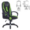 Кресло компьютерное BRABIX PREMIUM "Rapid GM-102", экокожа/ткань, черное/зеленое, 532419, GM-102_532419 - фото 2683411