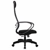 Кресло офисное МЕТТА "К-27" пластик, ткань, сиденье и спинка мягкие, черное - фото 2683539
