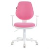 Кресло детское BRABIX "Fancy MG-201W", с подлокотниками, пластик белый, розовое, 532409, MG-201W_532409 - фото 2683595