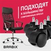 Колеса (ролики) BRABIX для кресла, пластиковые, КОМПЛЕКТ 5 шт., шток d11 мм, черные, в коробе, 532008 - фото 2683603