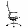 Кресло офисное МЕТТА "К-7" хром, прочная сетка, сиденье и спинка регулируемые, черное - фото 2683615