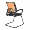 Кресло для приемных и переговорных BRABIX "Fly CF-100", оранжевое/черное, 532088 - фото 2683649
