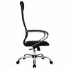 Кресло офисное МЕТТА "SU-B-10" хром, ткань-сетка, сиденье и спинка мягкие, черное - фото 2683680