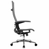 Кресло офисное МЕТТА "К-7-Т" хром, прочная сетка, сиденье и спинка регулируемые, черное - фото 2683694
