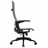 Кресло офисное МЕТТА "К-8.1-Т" пластик, экокожа перфорированная, сиденье регулируемое, черное - фото 2683709