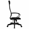 Кресло офисное МЕТТА "SU-B-10" пластик, ткань-сетка, сиденье и спинка мягкие, черное - фото 2683721