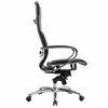Кресло офисное МЕТТА "SAMURAI" Lux, экокожа, регулируемое сиденье, черное - фото 2683846