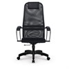 Кресло офисное МЕТТА "SU-B-8" пластик, ткань-сетка, сиденье мягкое, черное - фото 2683872