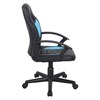 Кресло компьютерное BRABIX "Spark GM-201", экокожа, черное/голубое, 532505 - фото 2683913