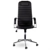 Кресло офисное BRABIX "Pilot EX-610 CH" premium, хром, кожзам, черное, 532418 - фото 2683972