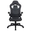Кресло компьютерное BRABIX "Skill GM-005", откидные подлокотники, экокожа, черное/белое, 532493 - фото 2684024