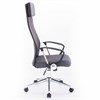 Кресло офисное BRABIX "Flight R EX-541", хром, ткань TW, сетка, черное/серое, 532518 - фото 2684043