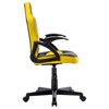 Кресло компьютерное BRABIX "Shark GM-203", экокожа, черное/желтое, 532514 - фото 2684071