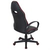 Кресло компьютерное BRABIX "Flame GM-004", экокожа, черное/красное, 532499 - фото 2684079