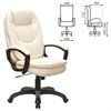 Кресло офисное BRABIX PREMIUM "Trend EX-568", экокожа, бежевое, 532102 - фото 2684104